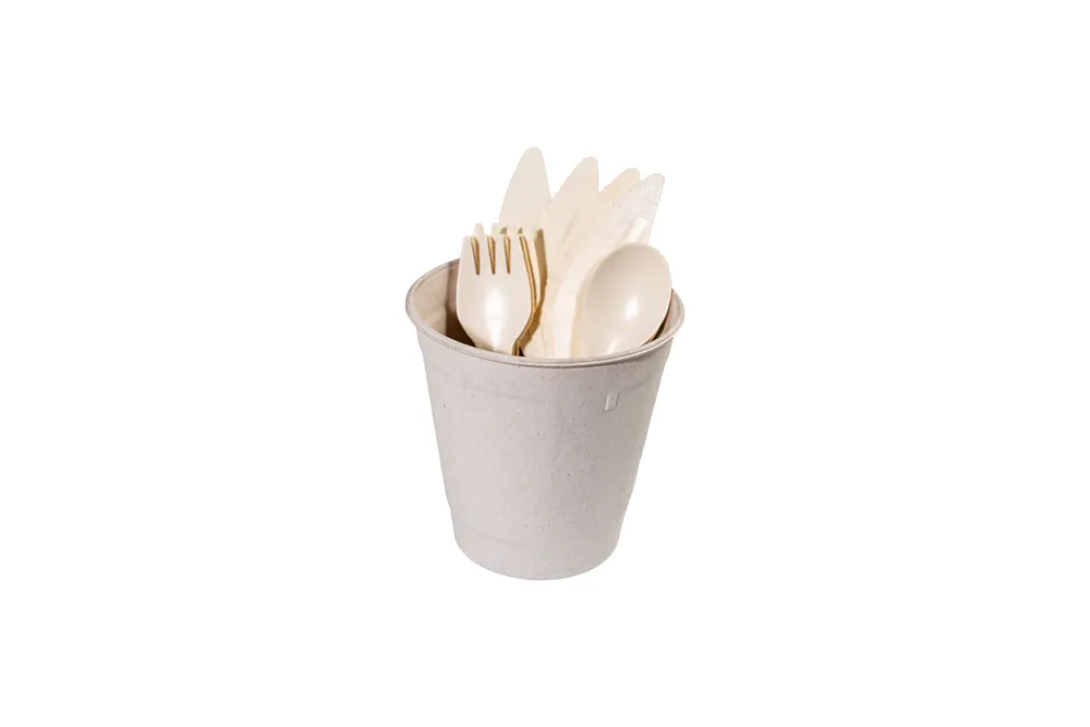 Molded Pulp Knife, Fork & Spoon Set